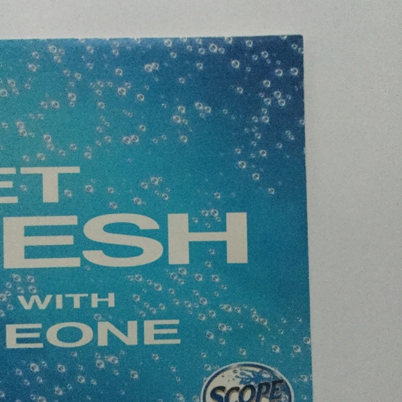 VTG Scope Mouthwash Postcard 90s Ad Get Fresh With Someone Bath Decor Cheeky - Picture 2 of 3